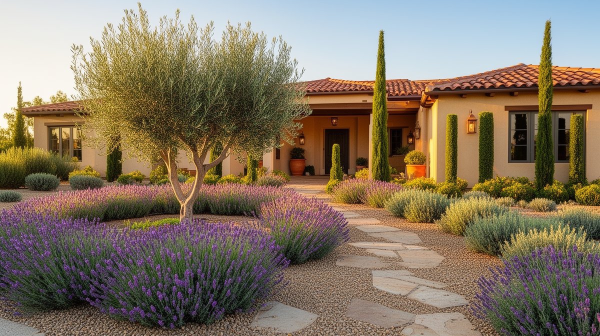 Glendale, CA Mediterranean Garden Ideas
