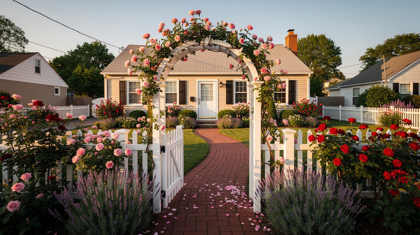 The Picket Fence Rose Gate — Cottage/English garden in Akron