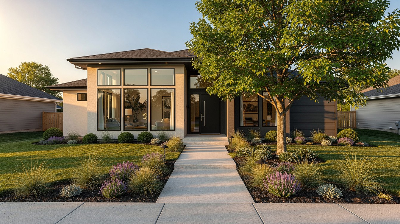 The Sherbondy Hill Window Wall — Modern/Minimalist garden in Akron