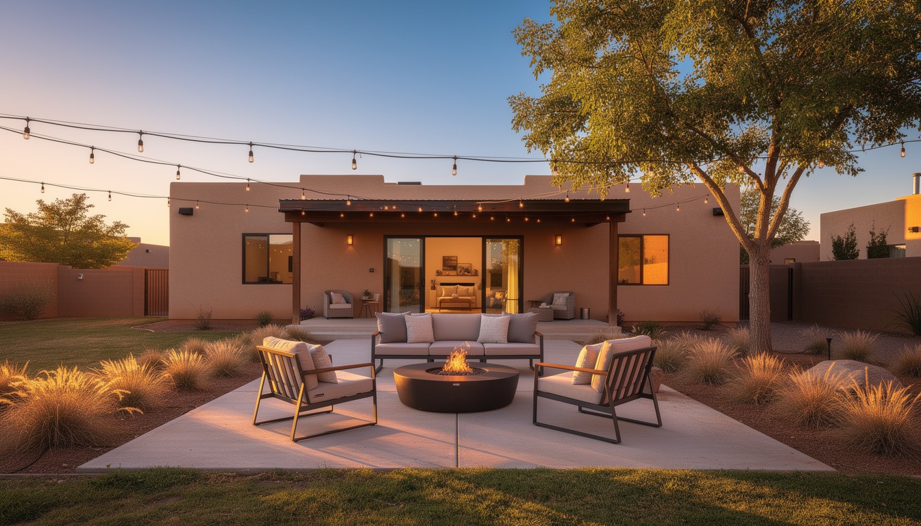 Modern/Minimalist backyard in Albuquerque, NM