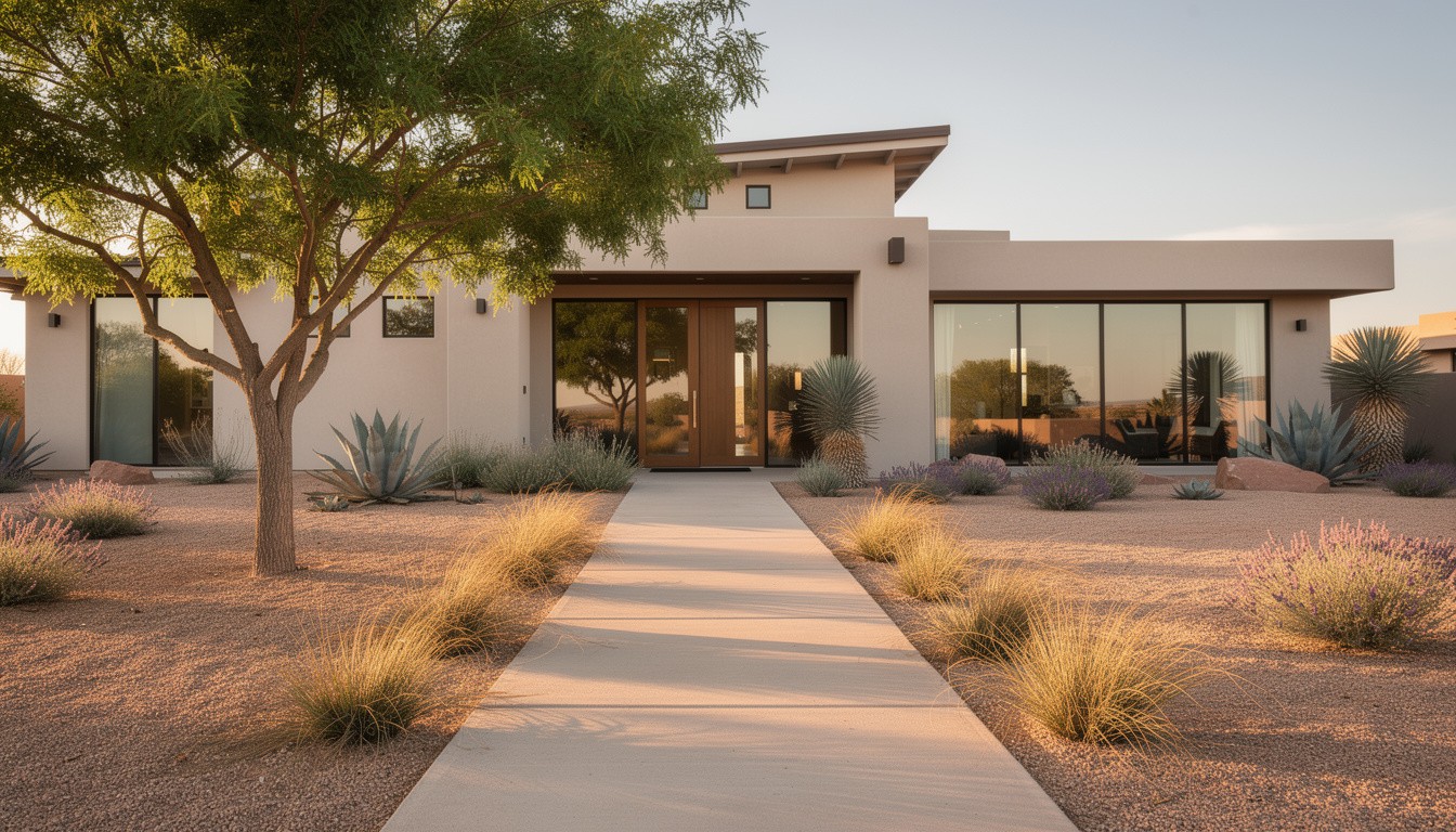 Modern/Minimalist front yard in Albuquerque, NM