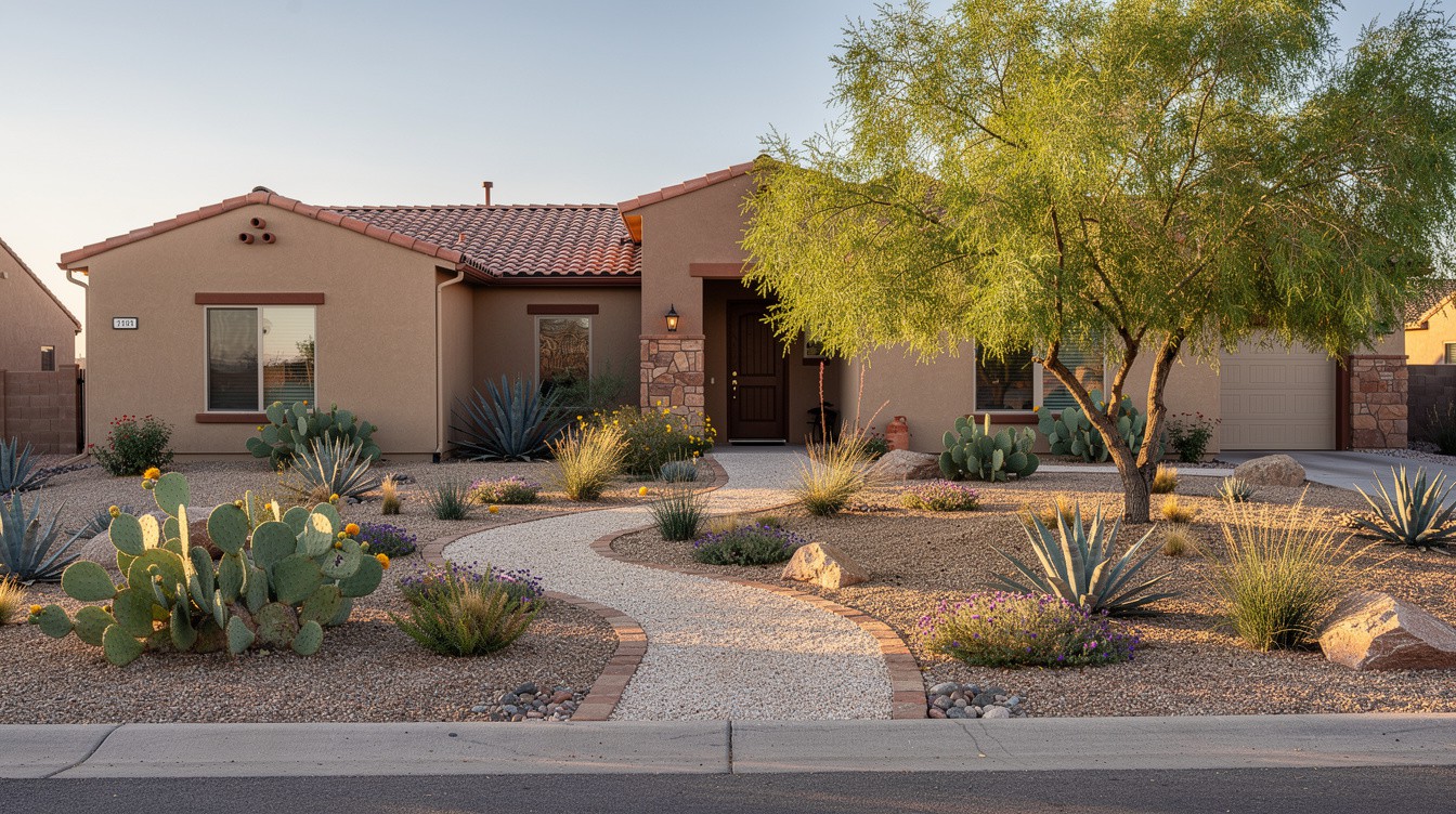 The Winding Cactus Path — Desert/Xeriscape garden in Amarillo