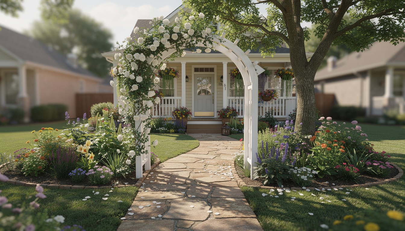 Cottage/English front yard design in Arlington, TX
