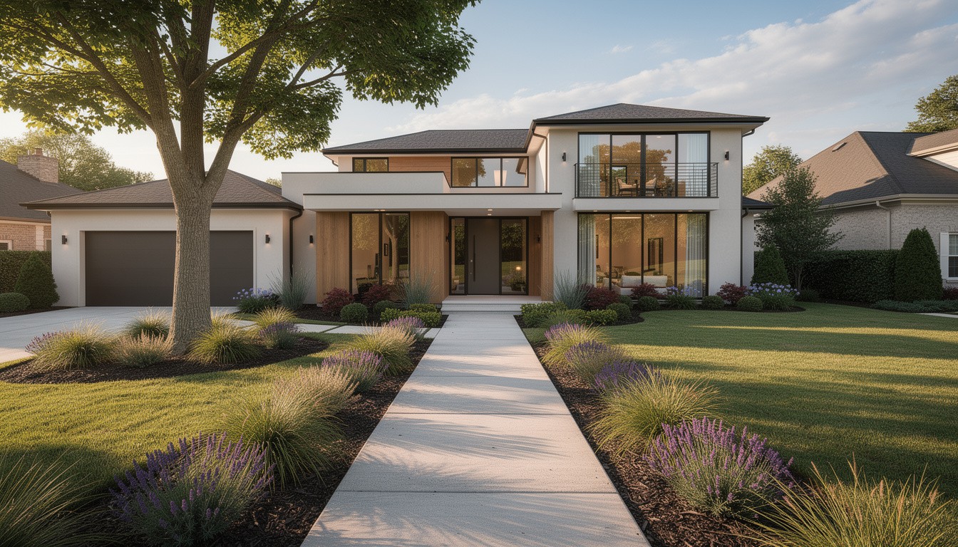 Modern/Minimalist front yard in Atlanta, GA