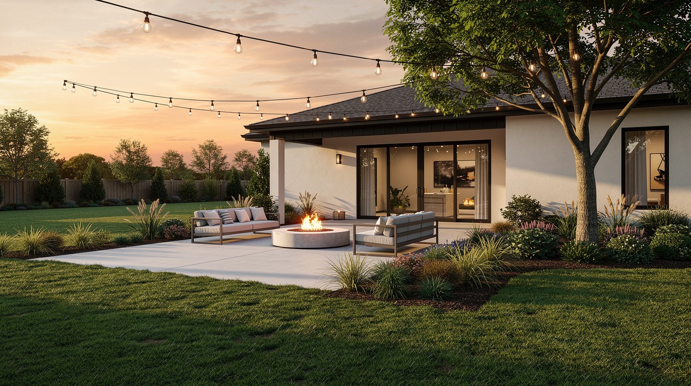 The Fire Bowl Terrace — Modern/Minimalist garden in Augusta-Richmond County