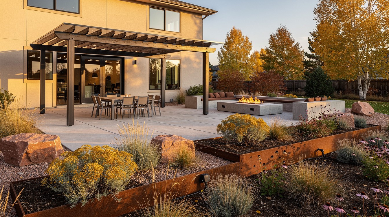 The Front Range Modern Xeriscape — Desert/Xeriscape garden in Aurora