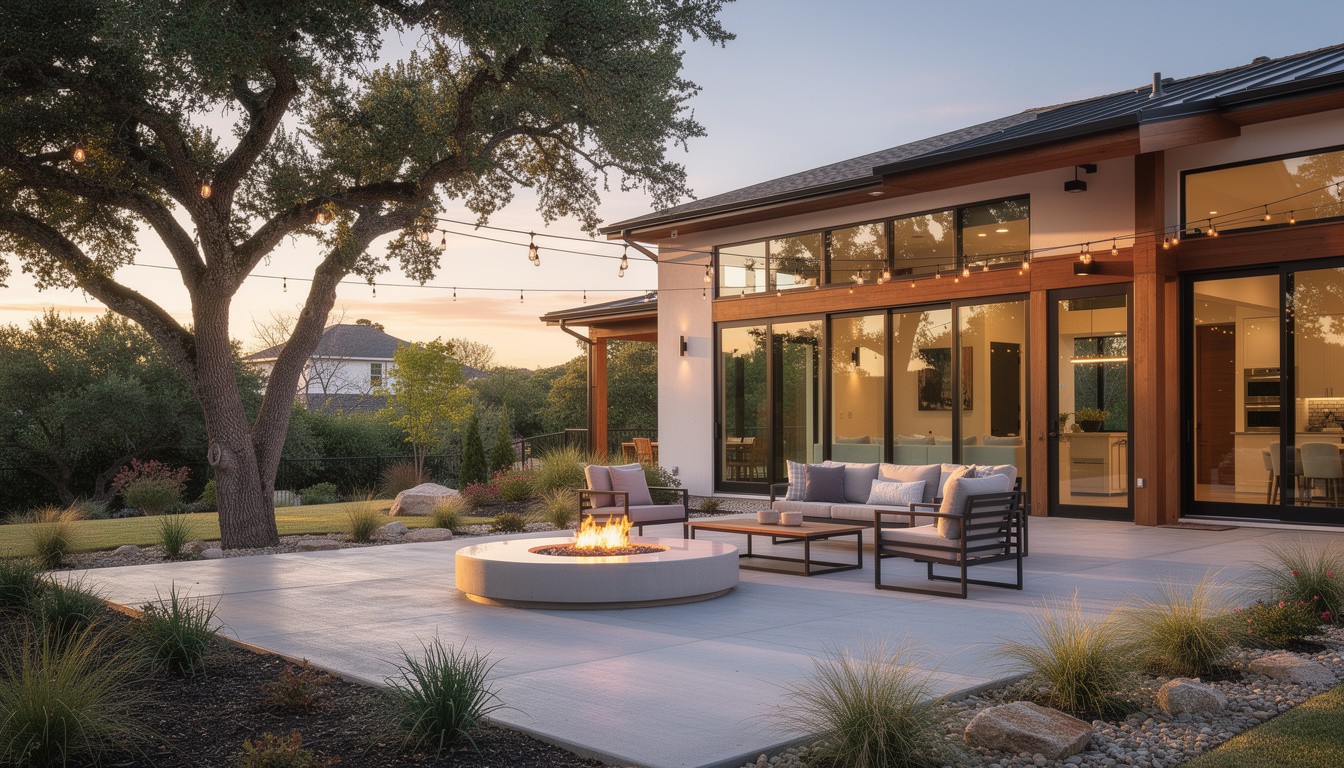 Modern/Minimalist backyard in Austin, TX