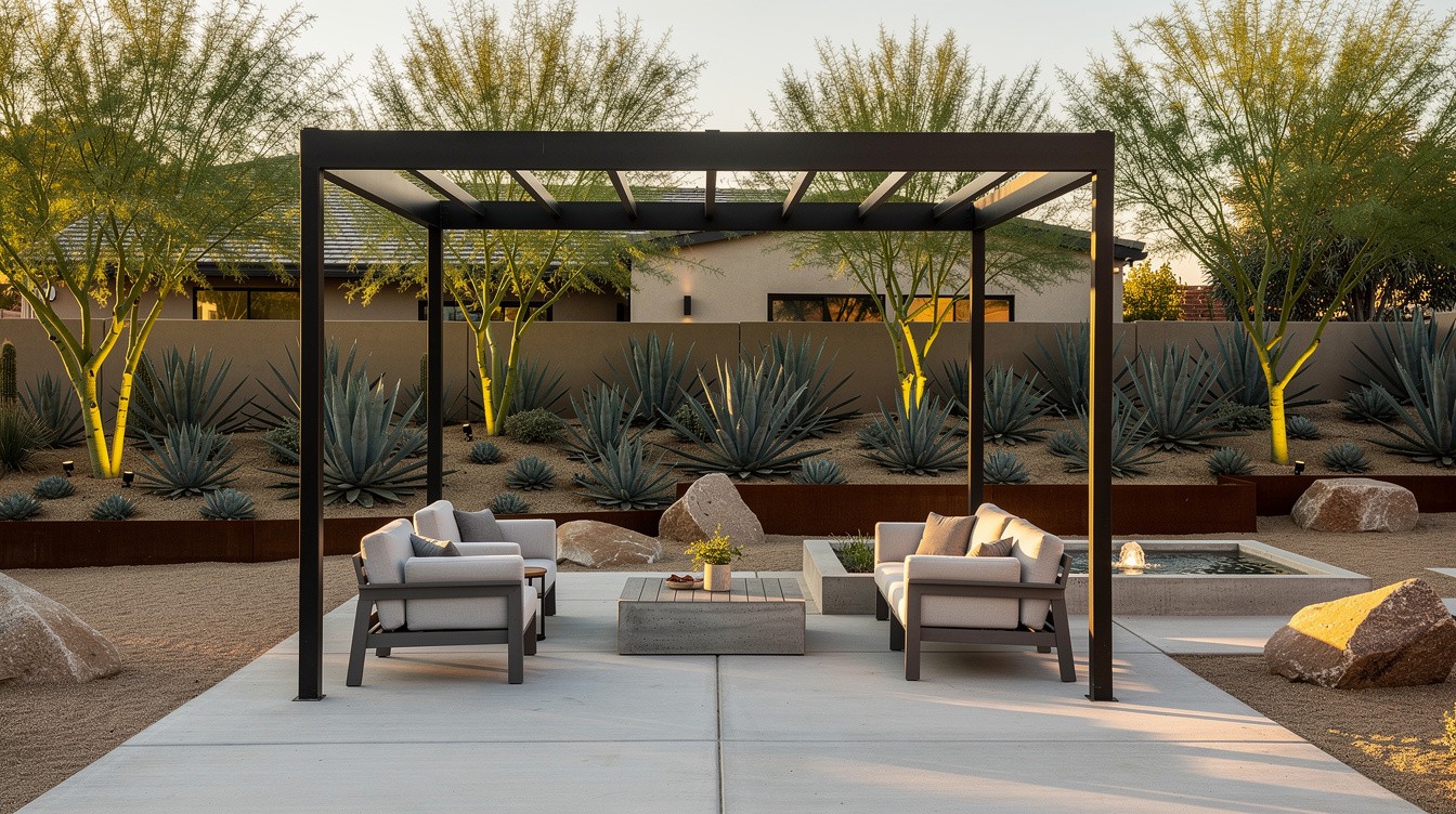 The Desert-Modern Backyard Garden — Modern/Minimalist garden in Bakersfield