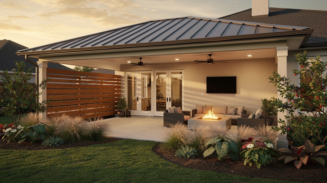 The Covered Patio Garden Room — Modern/Minimalist garden in Baton Rouge