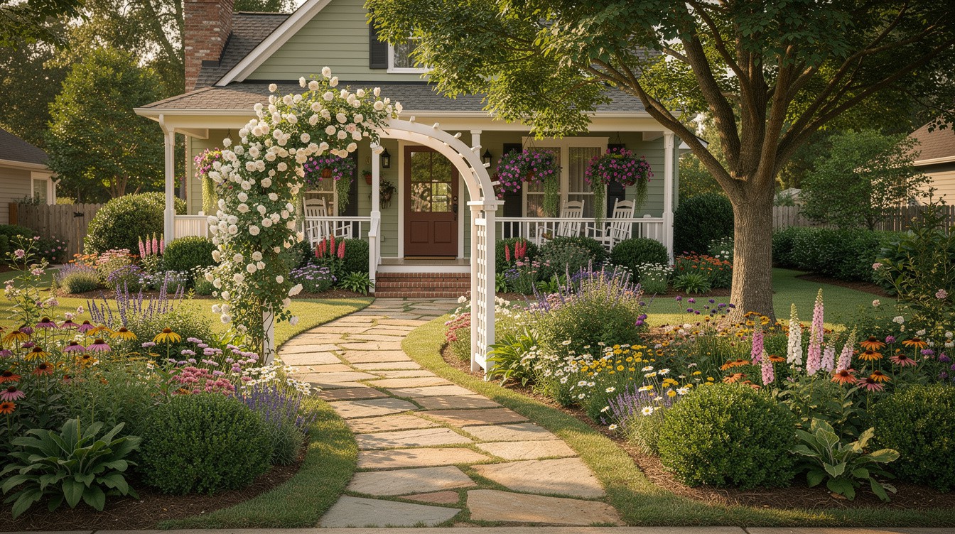 The Porch-and-Arbor Perennial Front — Cottage/English garden in Birmingham