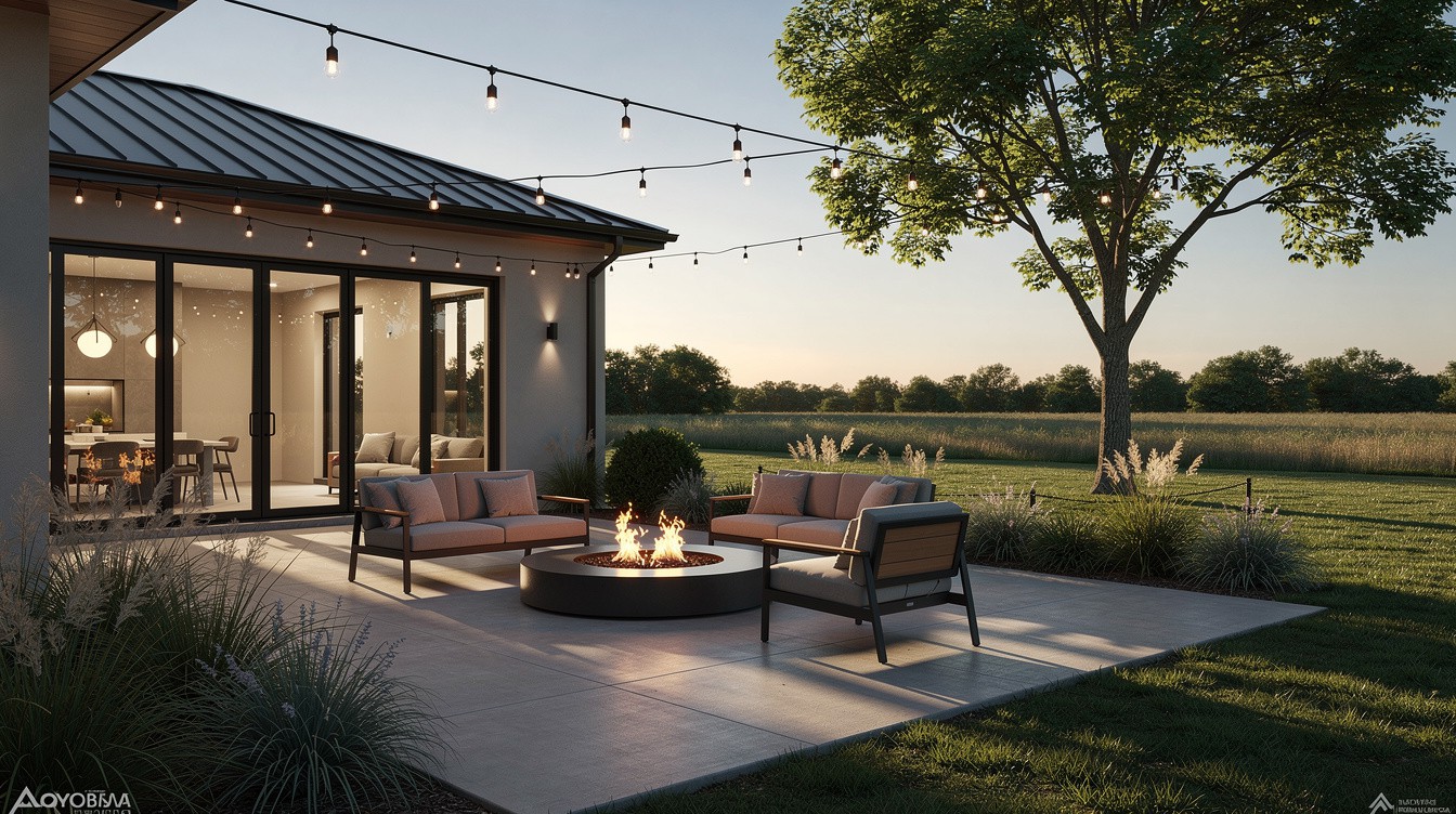 The Fire Bowl Terrace — Modern/Minimalist garden in Birmingham