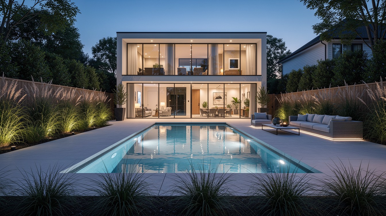 The Glass House Pool Garden — Modern/Minimalist garden in Birmingham