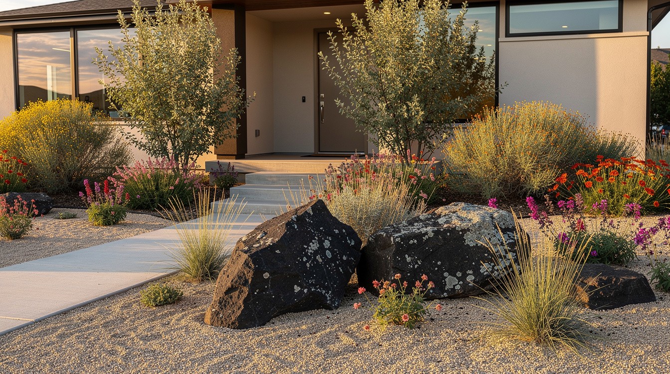 The High Desert Entry Garden — Desert/Xeriscape garden in Boise City