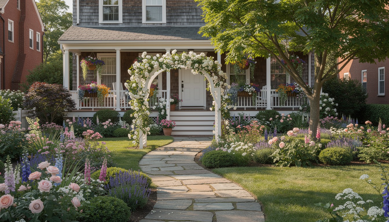Cottage/English front yard design in Boston, MA