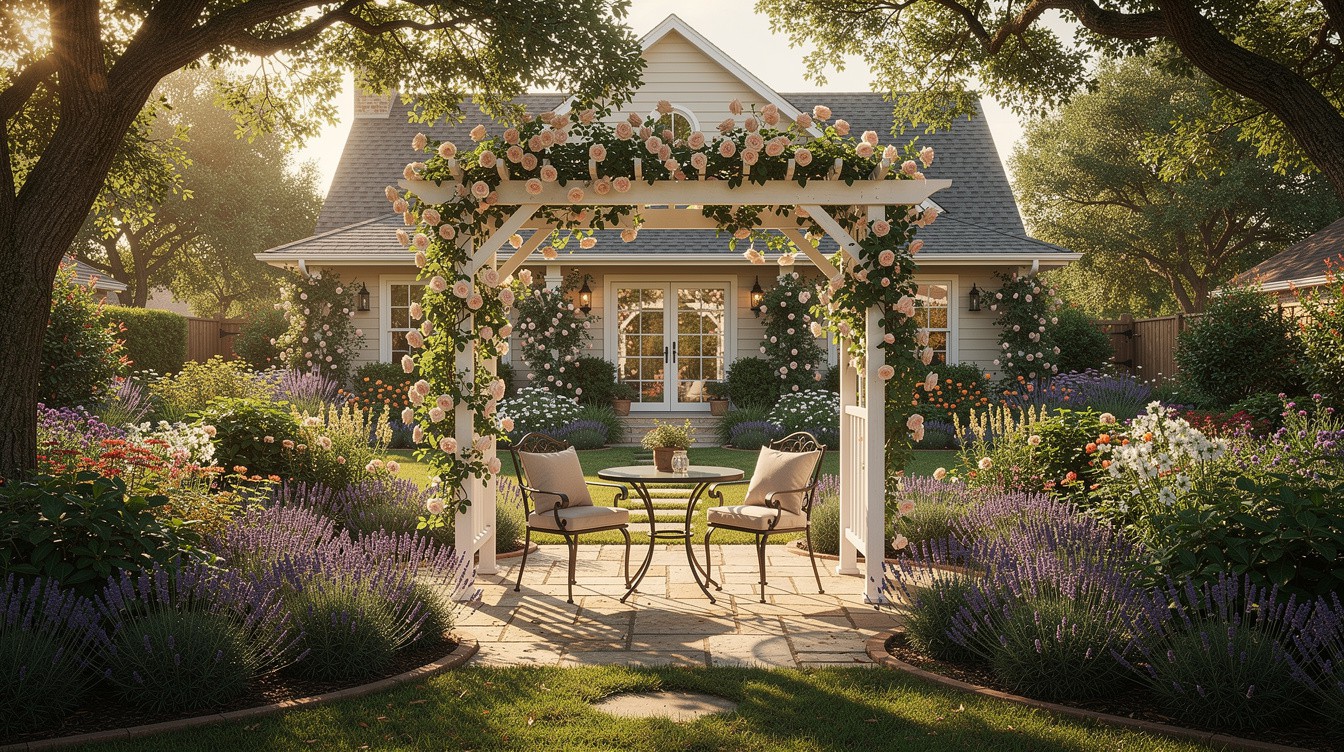 The Lavender Ring Patio — Cottage/English garden in Brownsville
