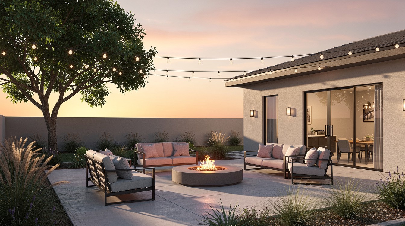 The Fire Pit Twilight Terrace — Modern/Minimalist garden in Brownsville