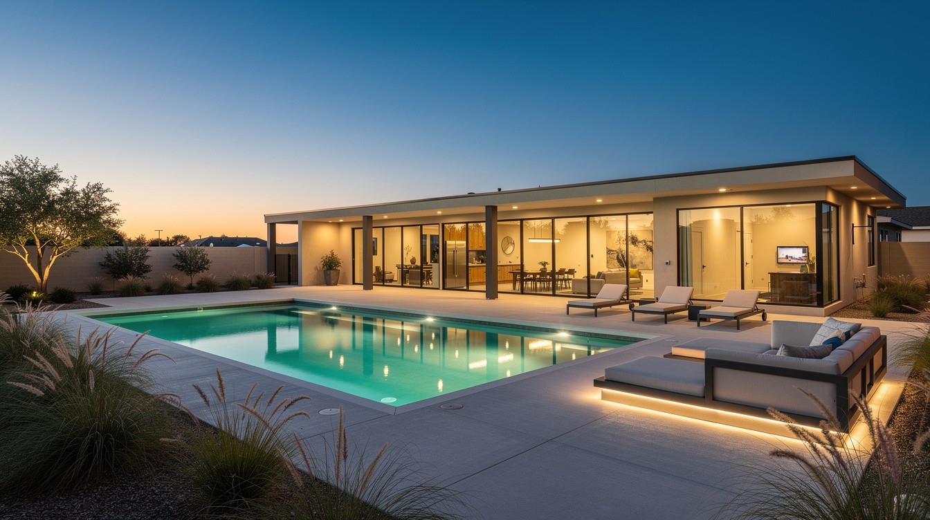The Resort Pool Deck — Modern/Minimalist garden in Brownsville