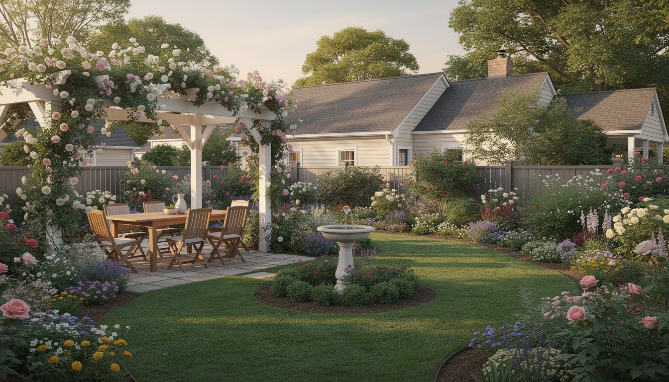 Cottage/English backyard design in Charlotte, NC