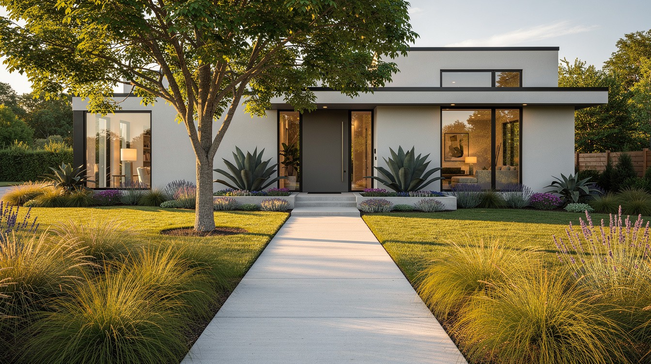 The Shade Tree Modern Entry — Modern/Minimalist garden in Chattanooga