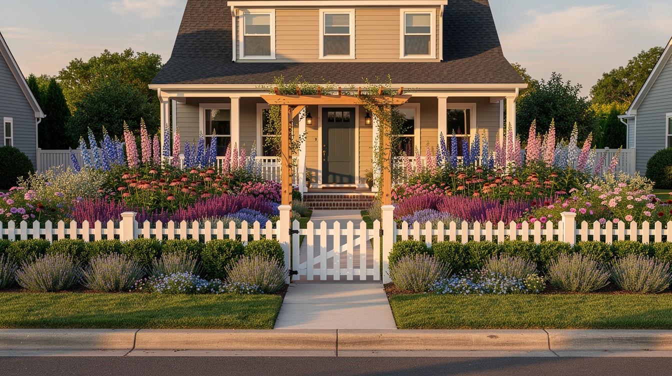 The Perennial Border Front Garden — Cottage/English garden in Chesapeake