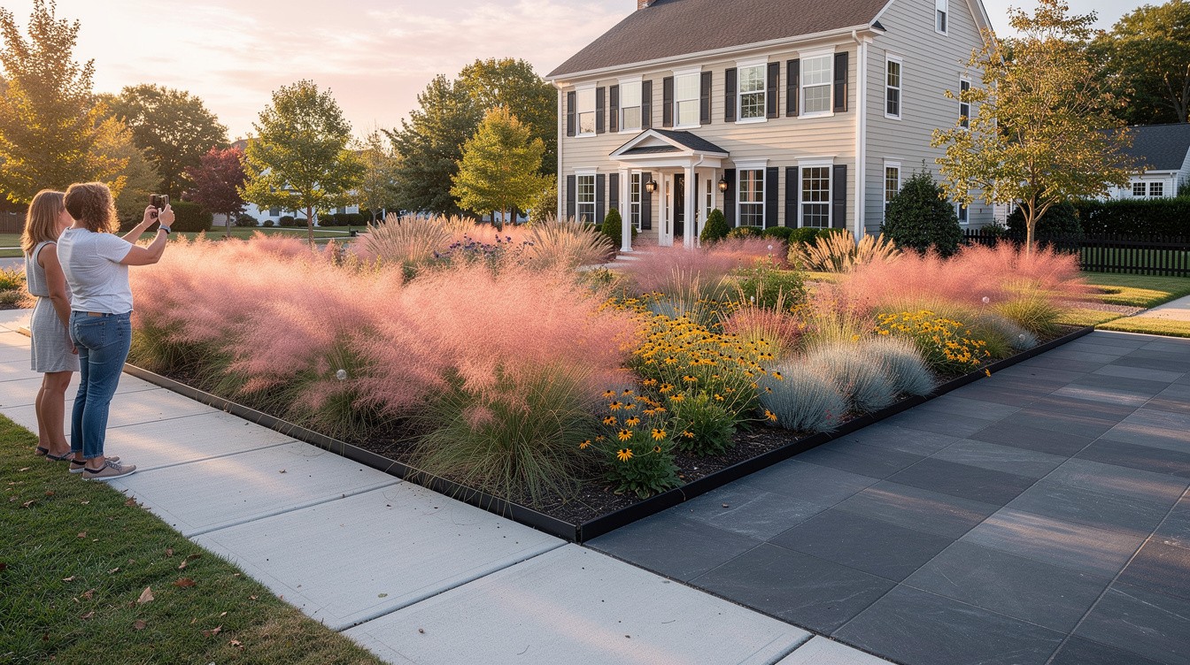 The Native Meadow Front Yard — Modern/Minimalist garden in Chesapeake