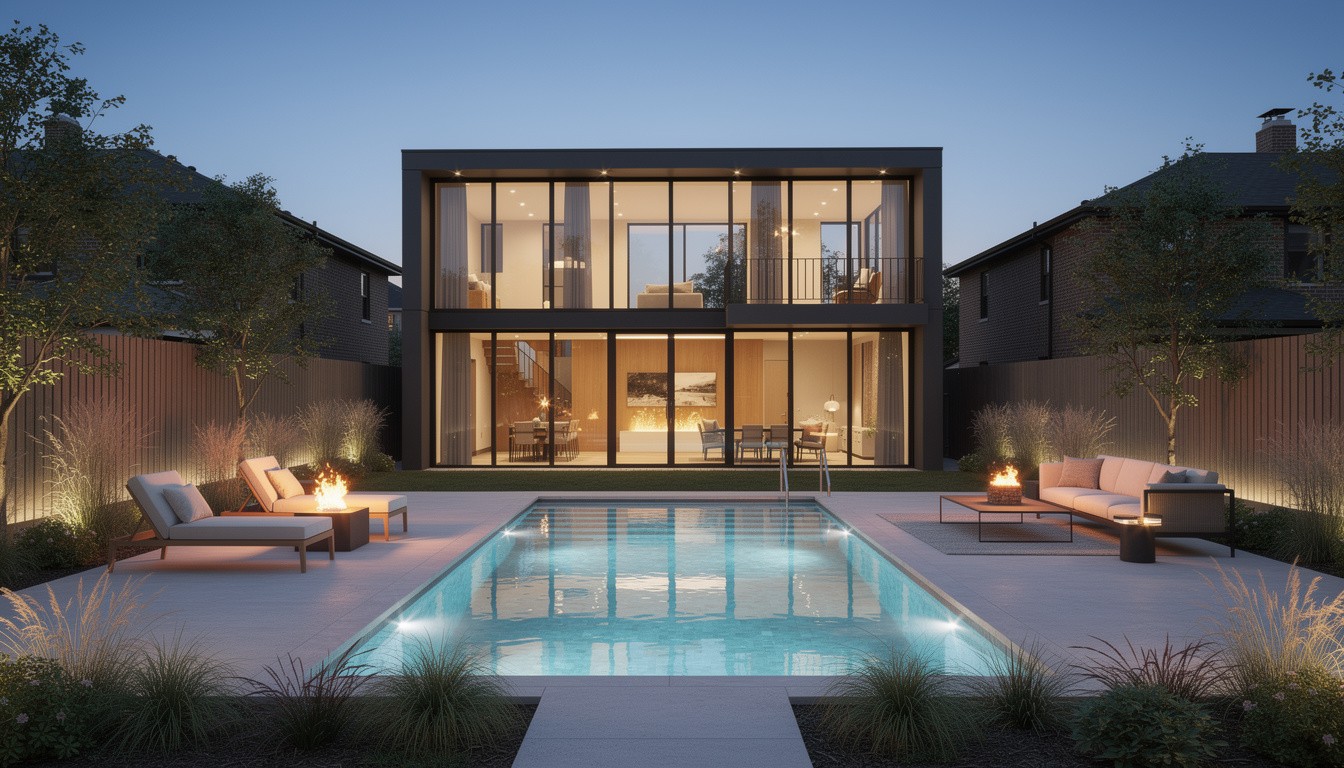 Modern/Minimalist backyard design in Chicago, IL