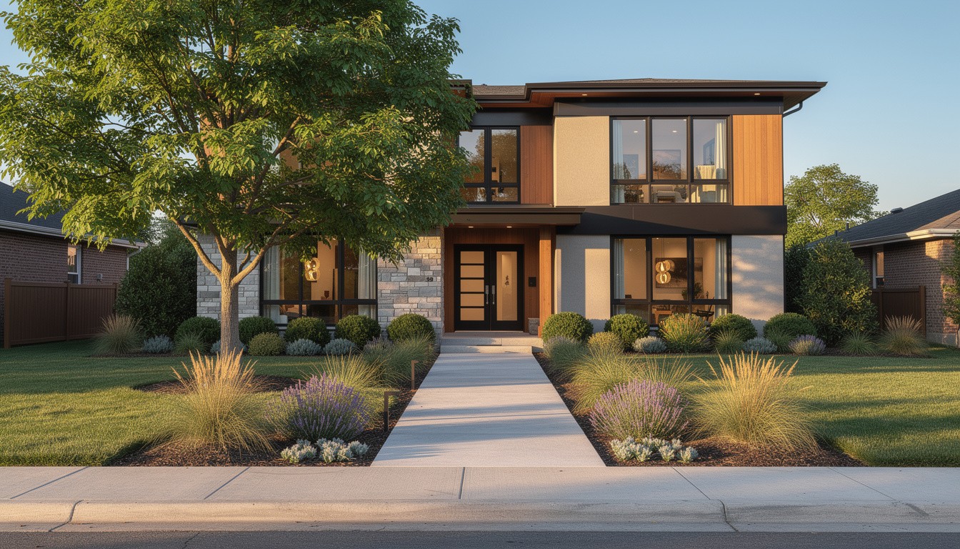 Modern/Minimalist front yard in Cleveland, OH