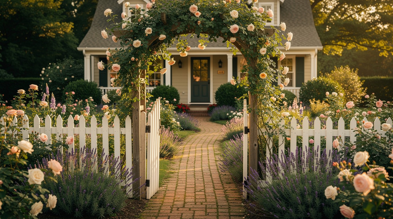 The Picket-Fence Rose Walk — Cottage/English garden in Columbus