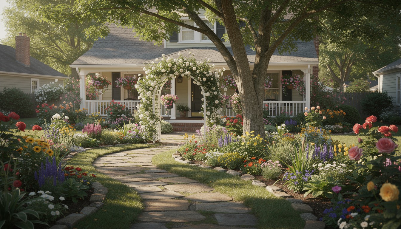 Cottage/English front yard design in Columbus, OH