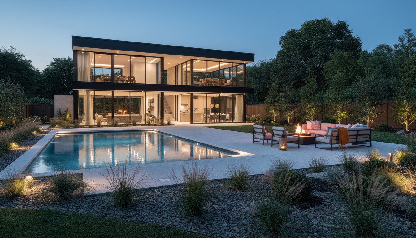 Modern/Minimalist backyard design in Columbus, OH