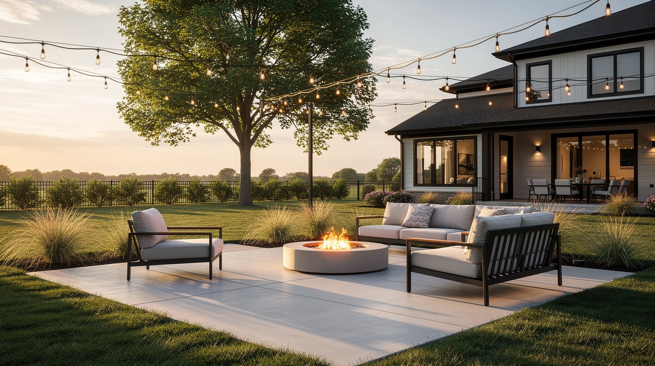 The Farmstead Fire Terrace — Modern/Minimalist garden in Des Moines