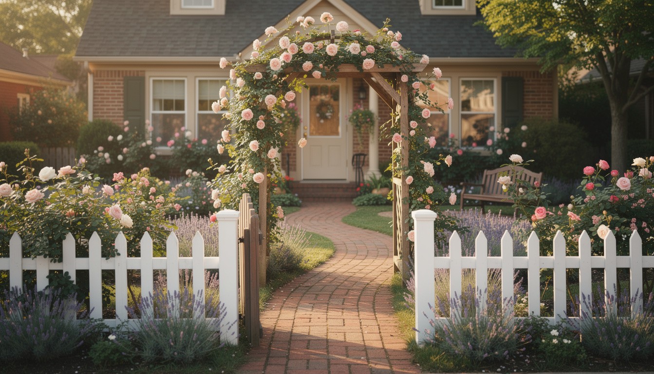 Cottage/English front yard in Detroit, MI