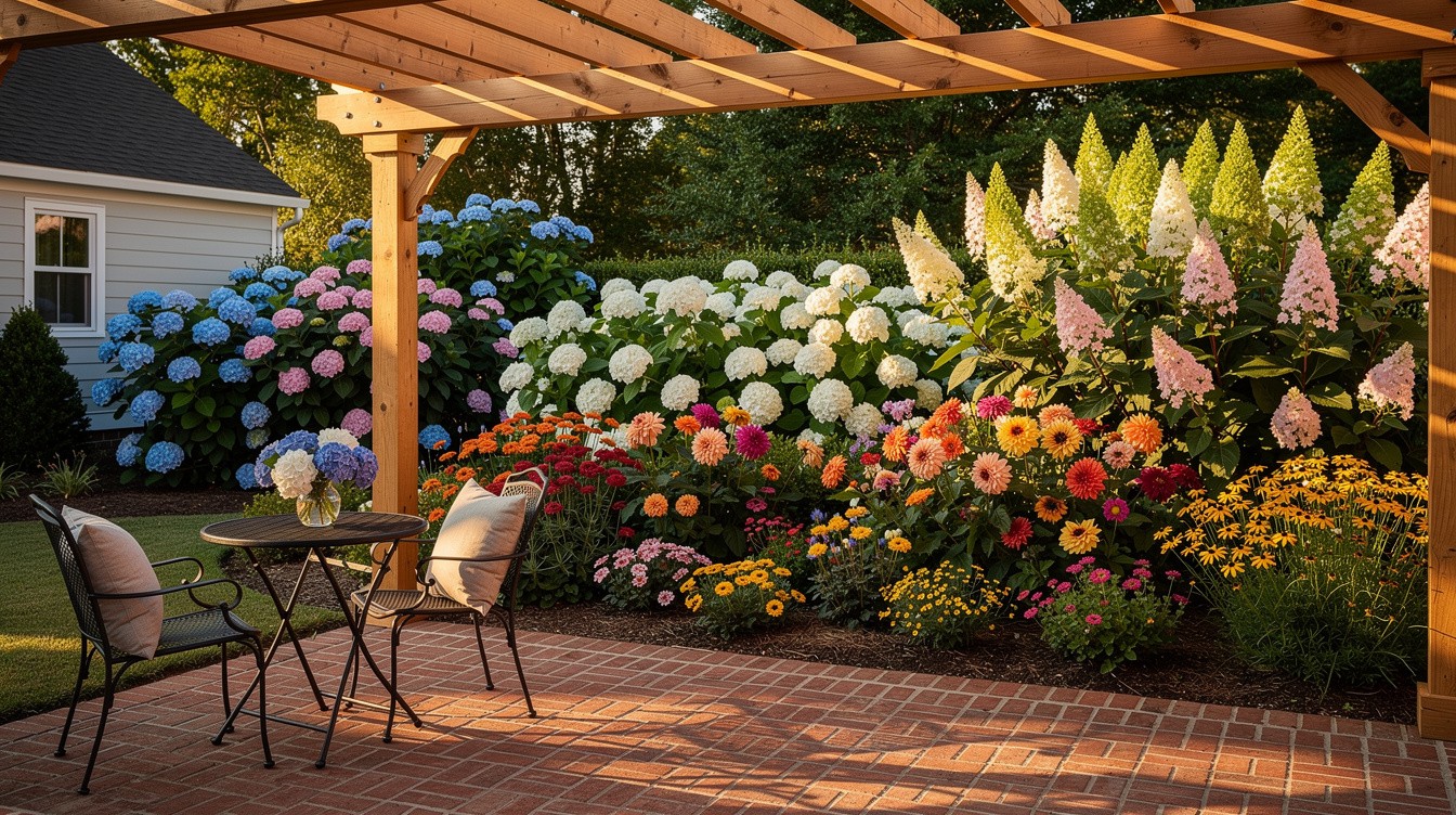 The Hydrangea Premier Cottage Backyard — Cottage/English garden in Durham