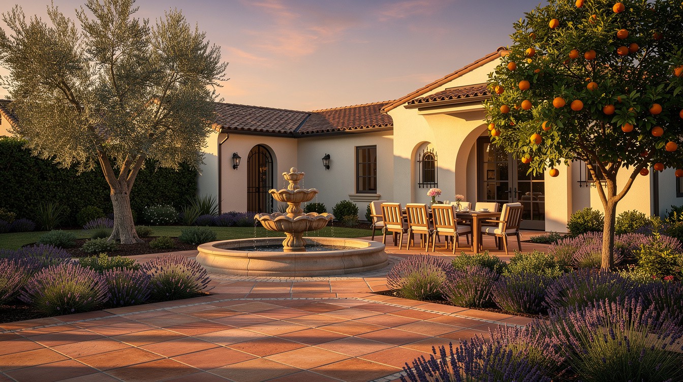 The Fountain Piazza — Mediterranean garden in Fontana