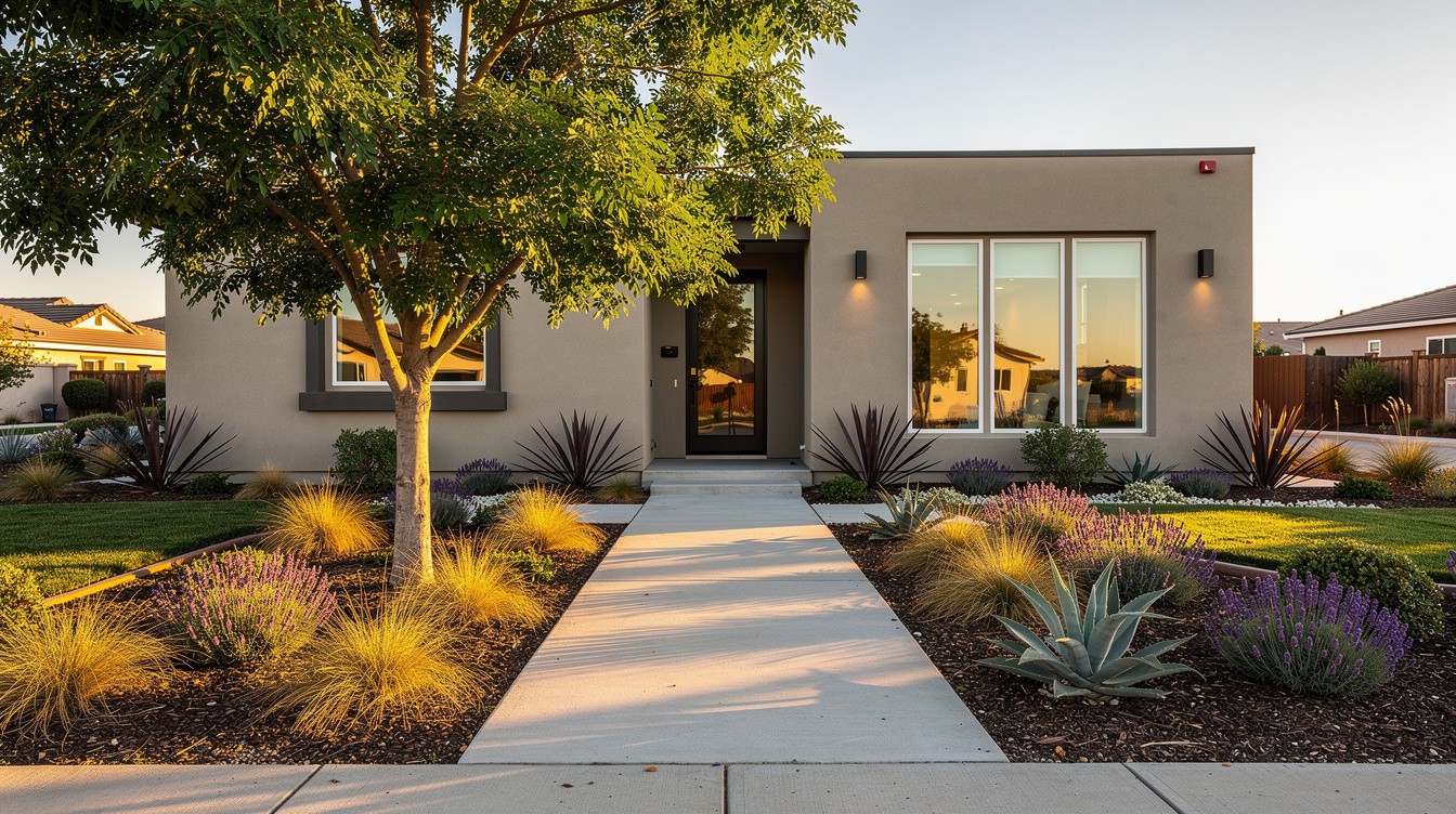 The Flat-Roof Foundation Remix — Modern/Minimalist garden in Fontana