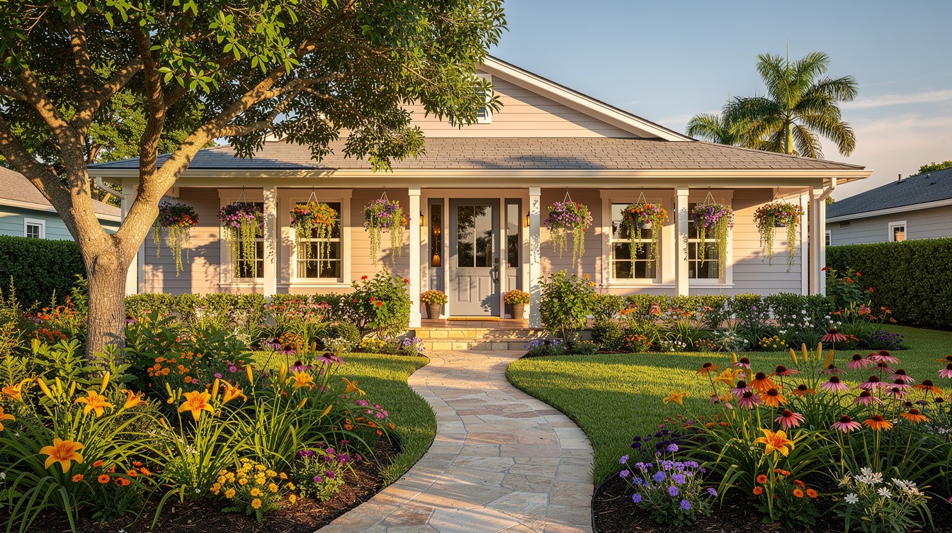 The Hanging Basket Porch — Cottage/English garden in Fort Lauderdale