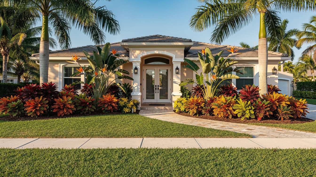 The Bird of Paradise Entry — Tropical/Lush garden in Fort Lauderdale