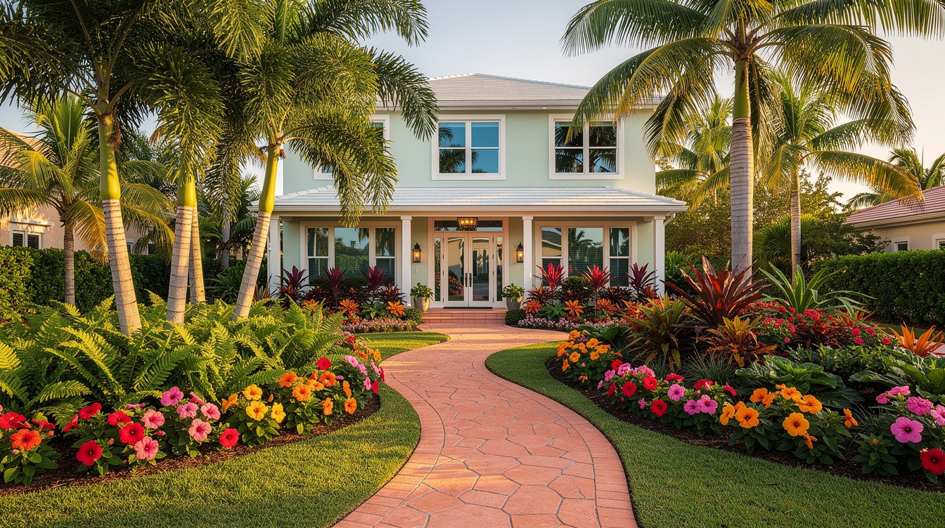 The Hibiscus Ribbon Walk — Tropical/Lush garden in Fort Lauderdale