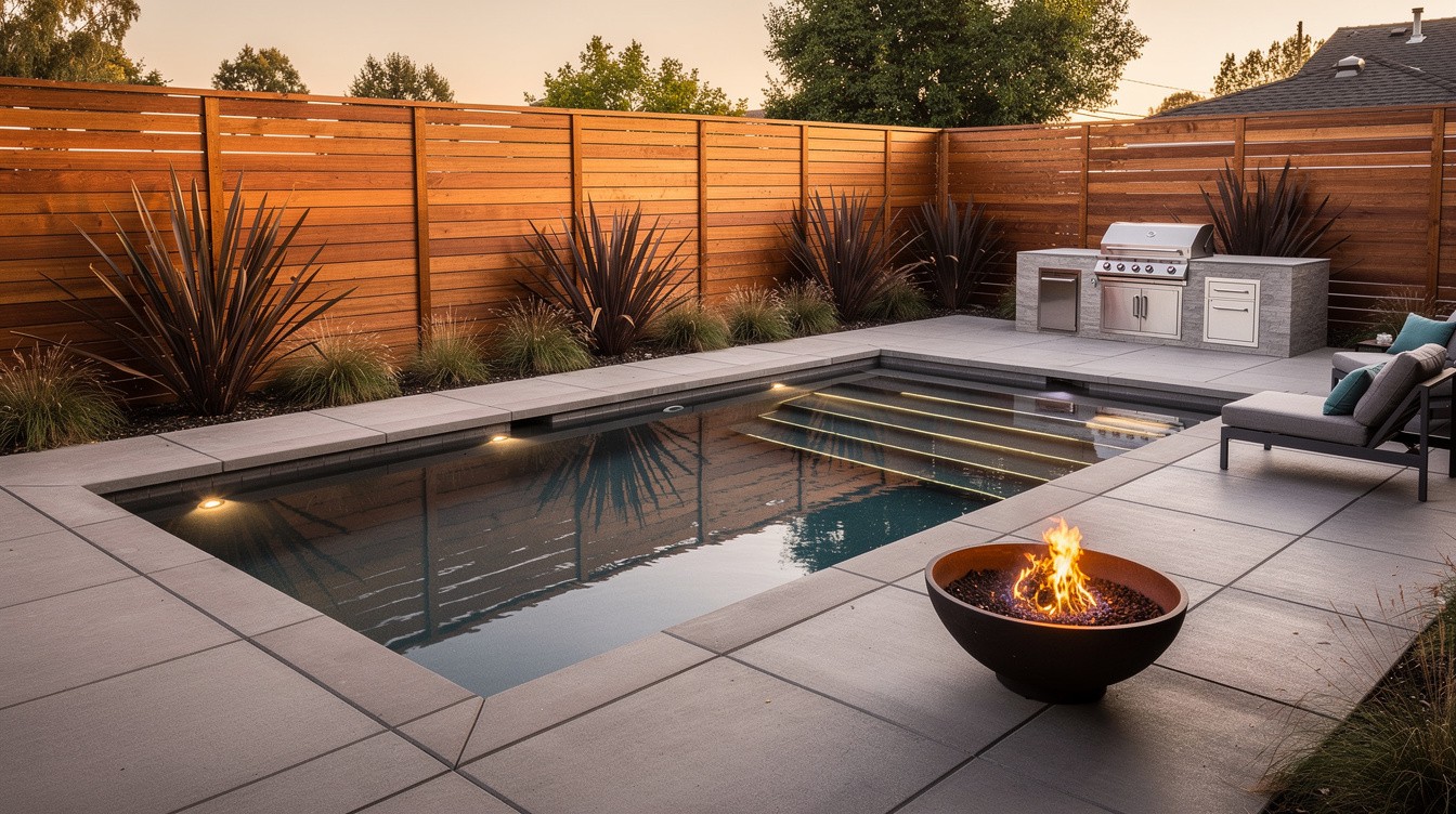 The Modern Pool and Deck — Modern/Minimalist garden in Fremont