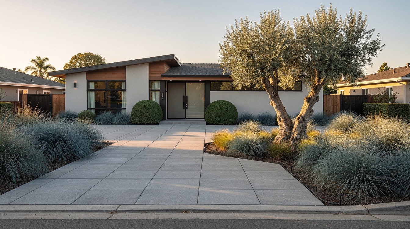 The California Modern Front Yard — Modern/Minimalist garden in Fremont