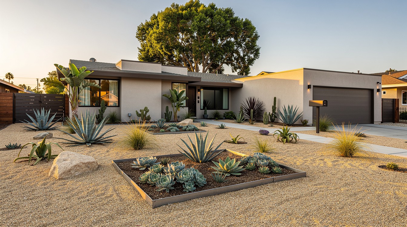 The Turf-Free Courtyard — Modern/Minimalist garden in Garden Grove