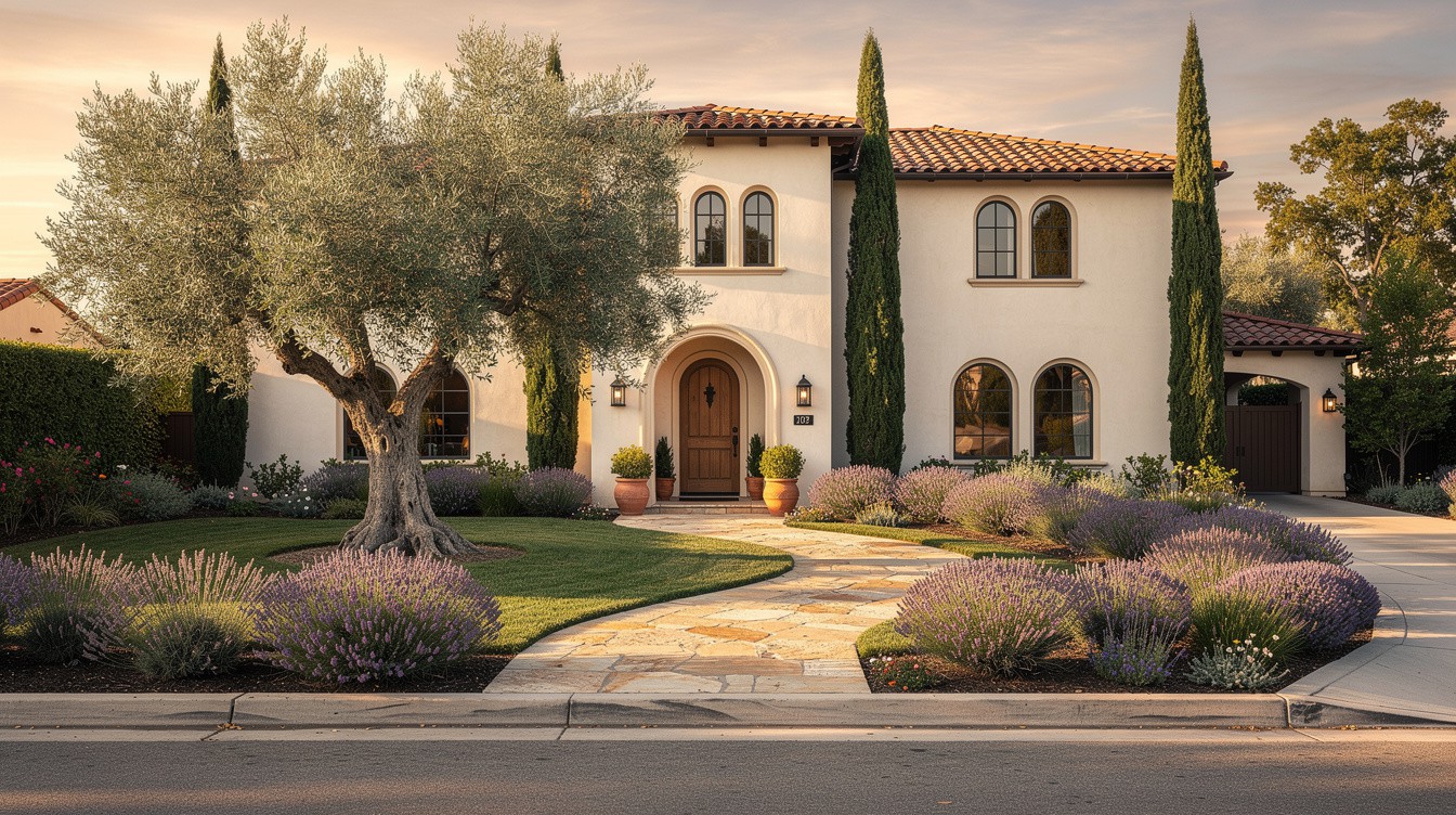 The Olive Tree Entrance — Mediterranean garden in Glendale