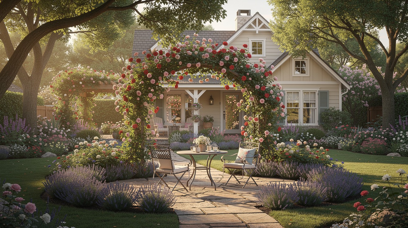 The Rose Arch Patio Retreat — Cottage/English garden in Grand Prairie