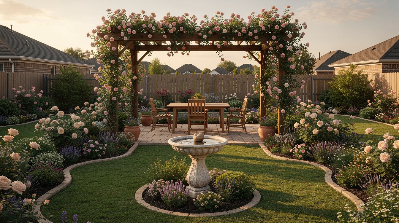 The Pergola Dining Garden — Cottage/English garden in Grand Prairie