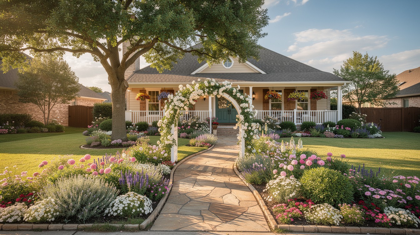 The Wraparound Porch Cottage Garden — Cottage/English garden in Grand Prairie
