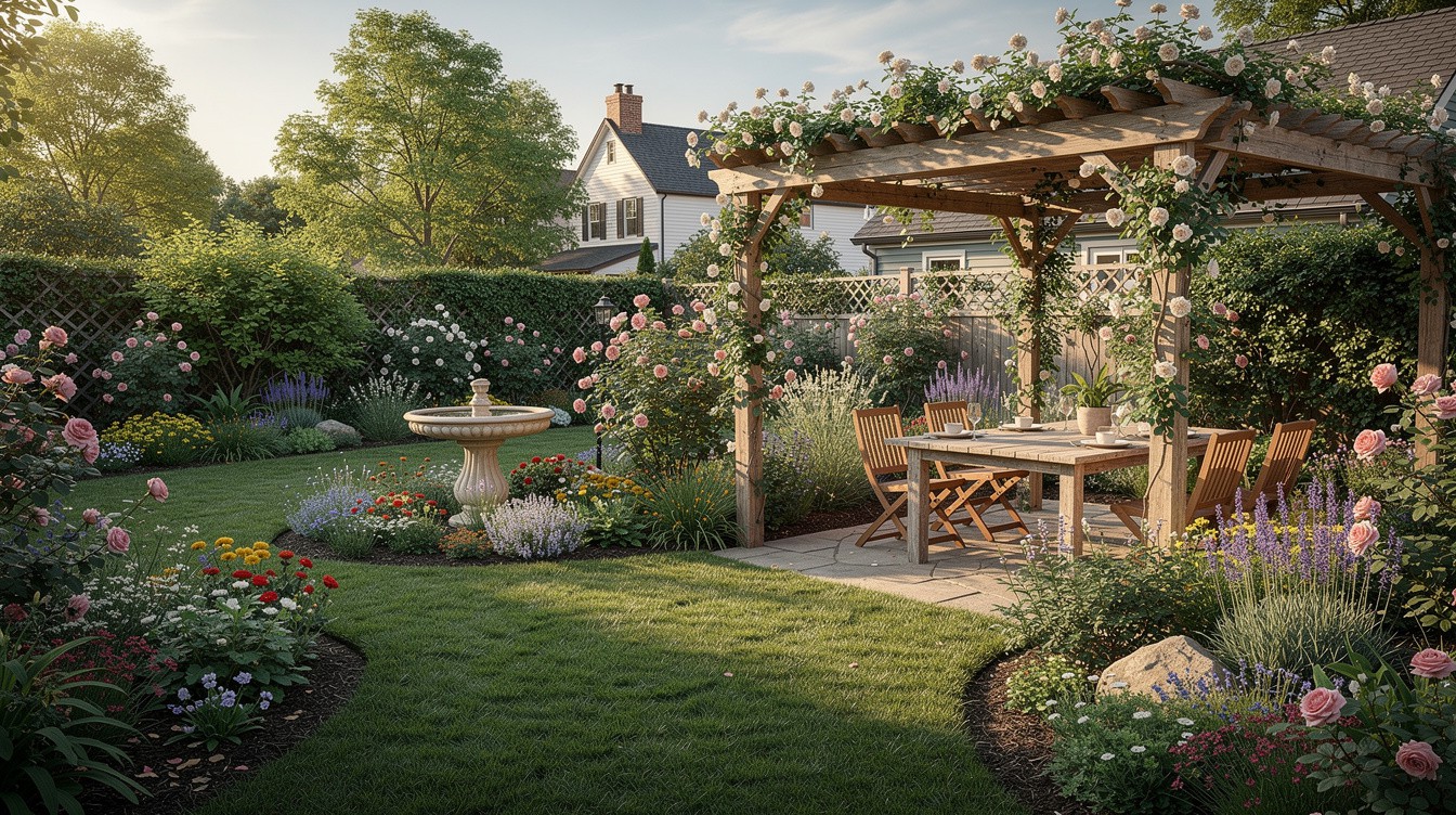 The Garden Dining Pergola — Cottage/English garden in Grand Rapids