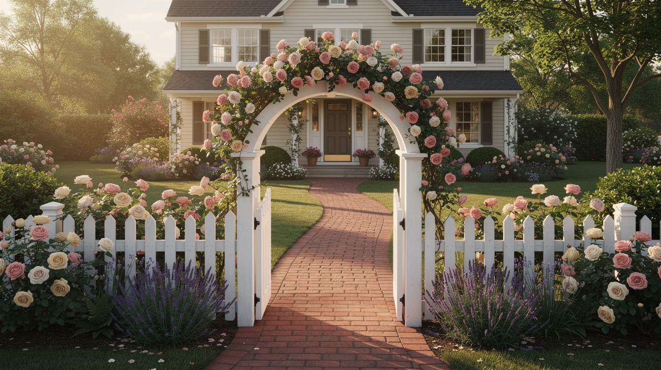 The Colonial Rose Arch Entry — Cottage/English garden in Grand Rapids