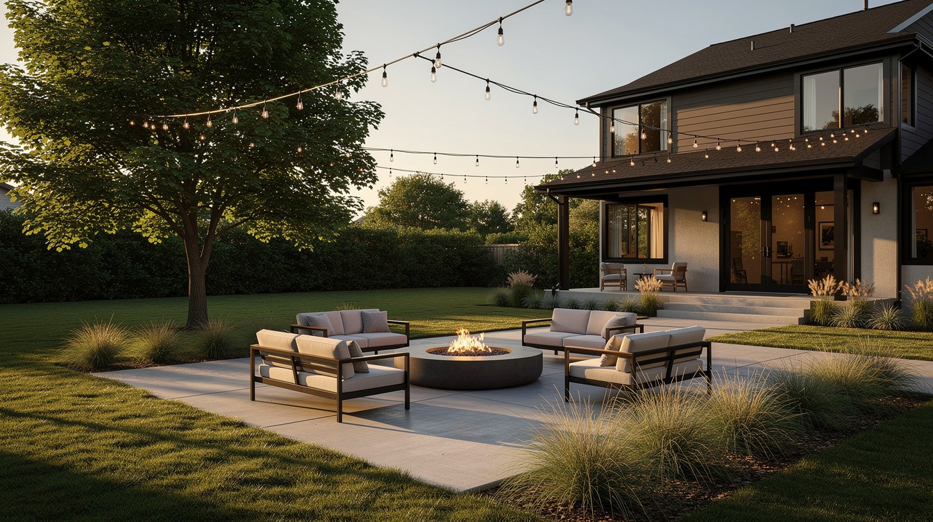 The Fire Pit Lounge Patio — Modern/Minimalist garden in Grand Rapids