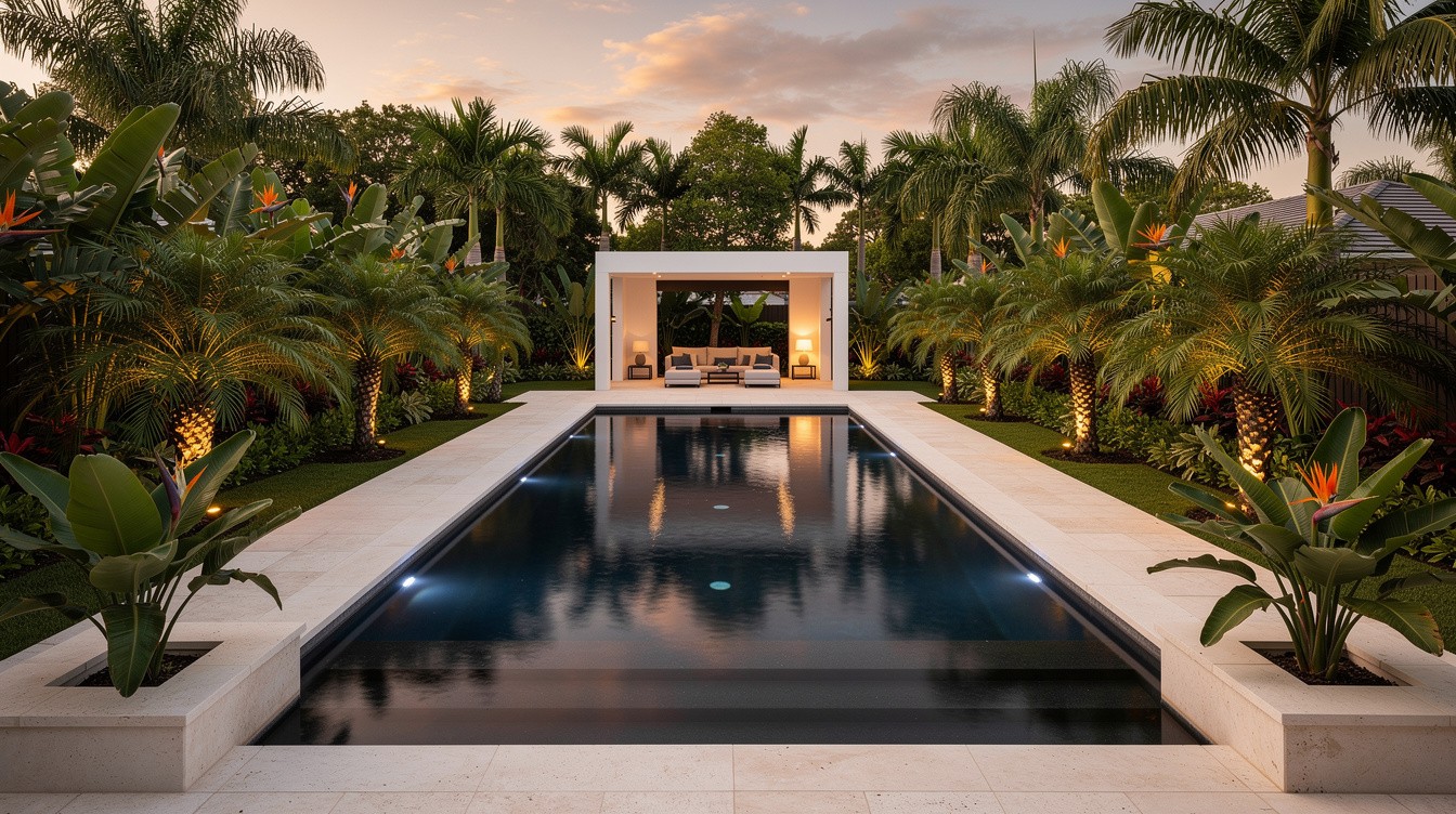 The Pool Garden with Cabana — Modern/Minimalist garden in Hialeah