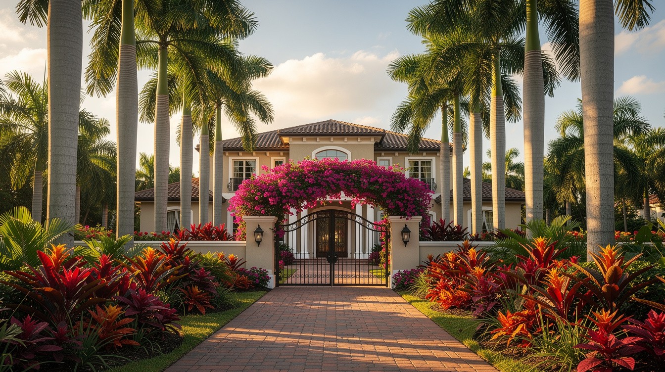 The Grand Palm Allee Entry — Tropical/Lush garden in Hialeah